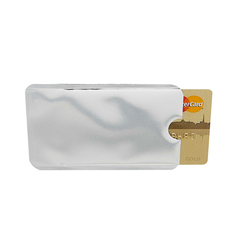 KARTENHALTER SOFT, silber (RFID-Etui) in silber als Werbegeschenk (Abbildung 2)
