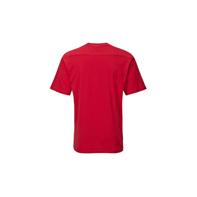T-Shirt Work Unisex Kurzarm in rot als Werbegeschenk (Abbildung 2)