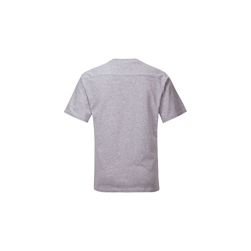 T-Shirt Work Unisex Kurzarm in hellgrau melange als Werbegeschenk (Abbildung 2)