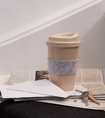 RICE CUP (Eco Coffee To Go) in Creme als Werbegeschenk (Abbildung 3)
